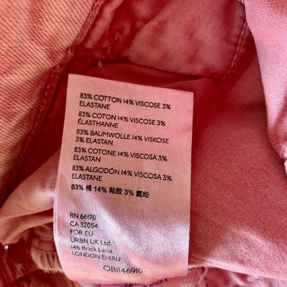 Anthropologie High-Rise Acid Wash Straight Pink Retro 90s Jeans 28 waist - Picture 11 of 12